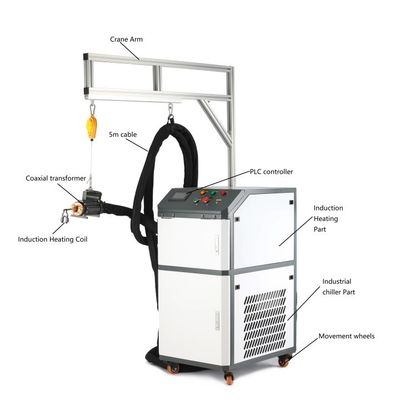 Maßgeschneiderte Kupfer-Portable Induktionsheizmaschine 30-80khz