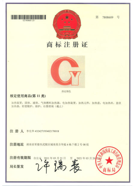 China Guangyuan Technology (HK) Electronics Co., Ltd. zertifizierungen