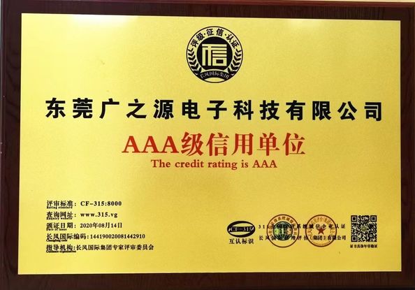 China Guangyuan Technology (HK) Electronics Co., Ltd. zertifizierungen