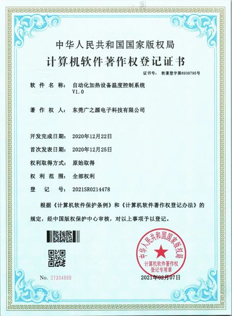 China Guangyuan Technology (HK) Electronics Co., Ltd. zertifizierungen